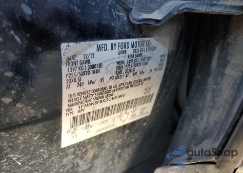 2013 Ford Explorer Limited z USA, uszkodzony, nr VIN 1FM5K8F8XDGB83900